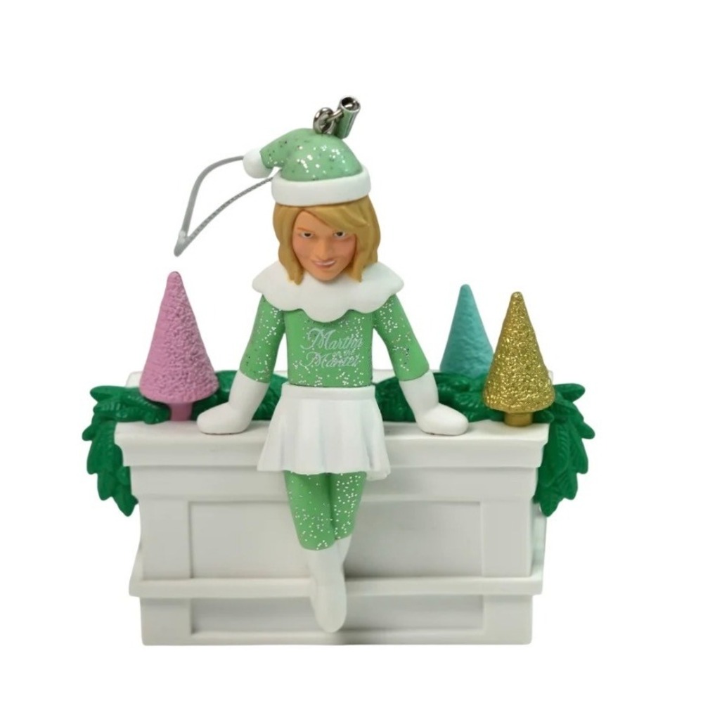 CultureFly Martha Stewart Martha on the Mantel Christmas Ornament Green Elf New